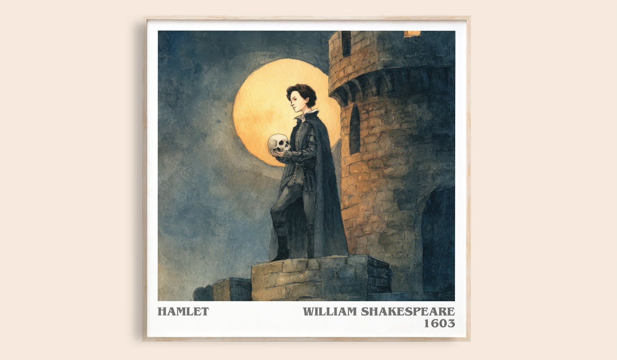 Hamlet Literary Art Print by William Shakespeare