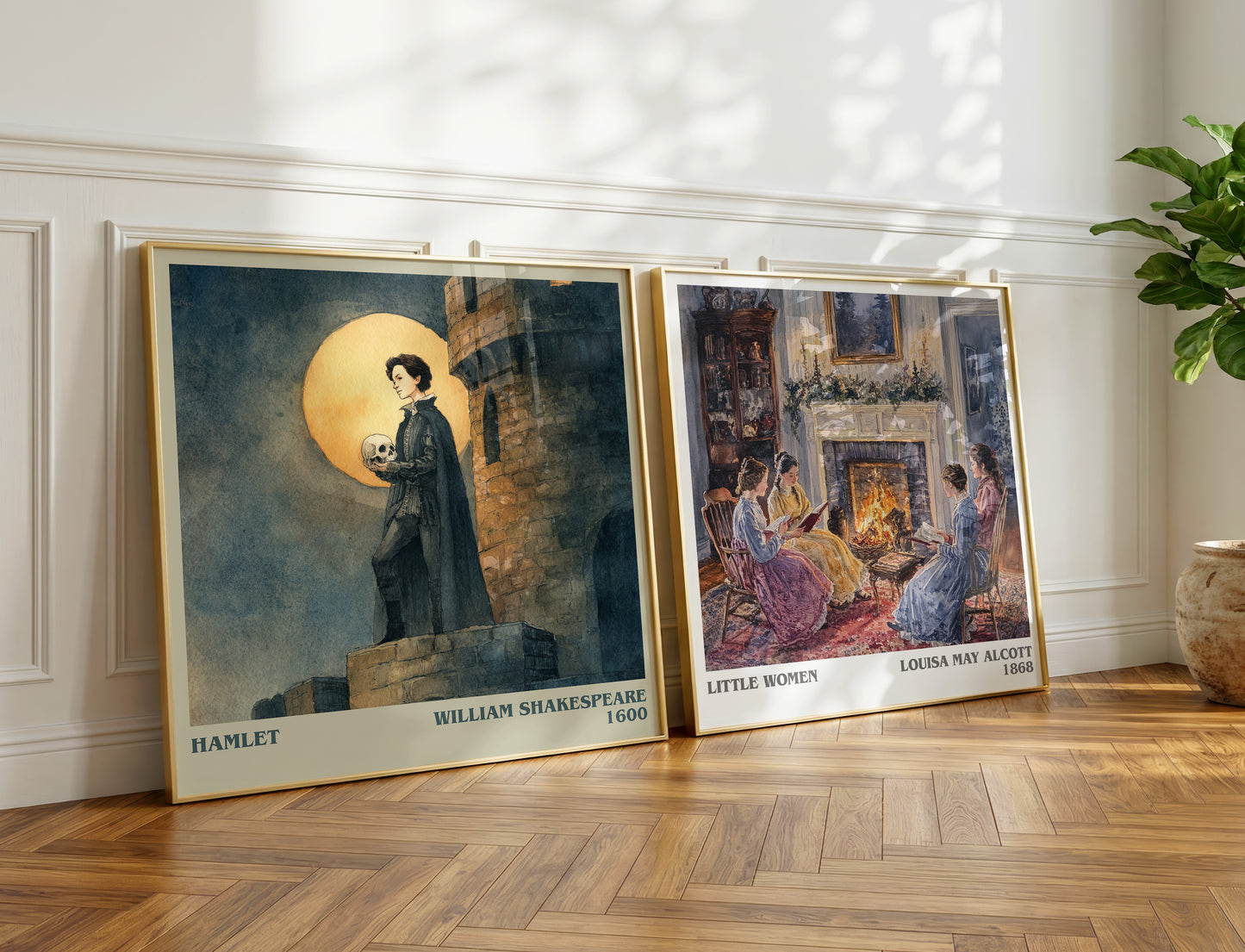 Hamlet book poster packaging – museum-quality print rolled in protective tube