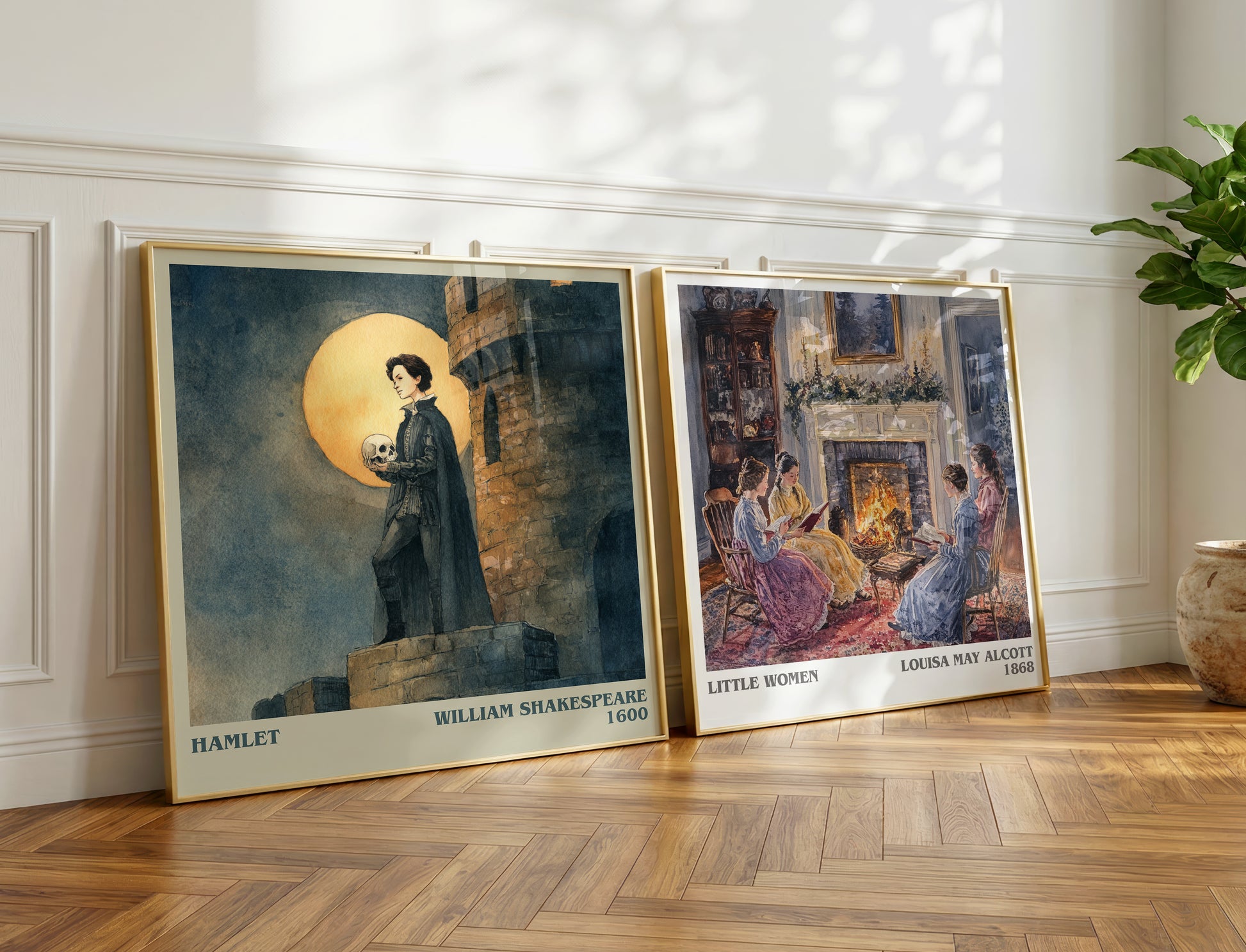 Hamlet book poster packaging – museum-quality print rolled in protective tube
