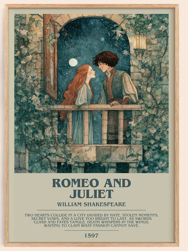 Romeo and Juliet Bookish Wall Art by William Shakespeare