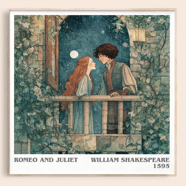 Romeo and Juliet Literary Art Print by William Shakespeare