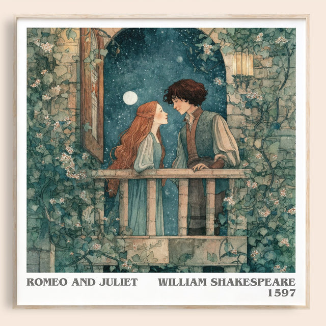 Romeo and Juliet Literary Art Print by William Shakespeare