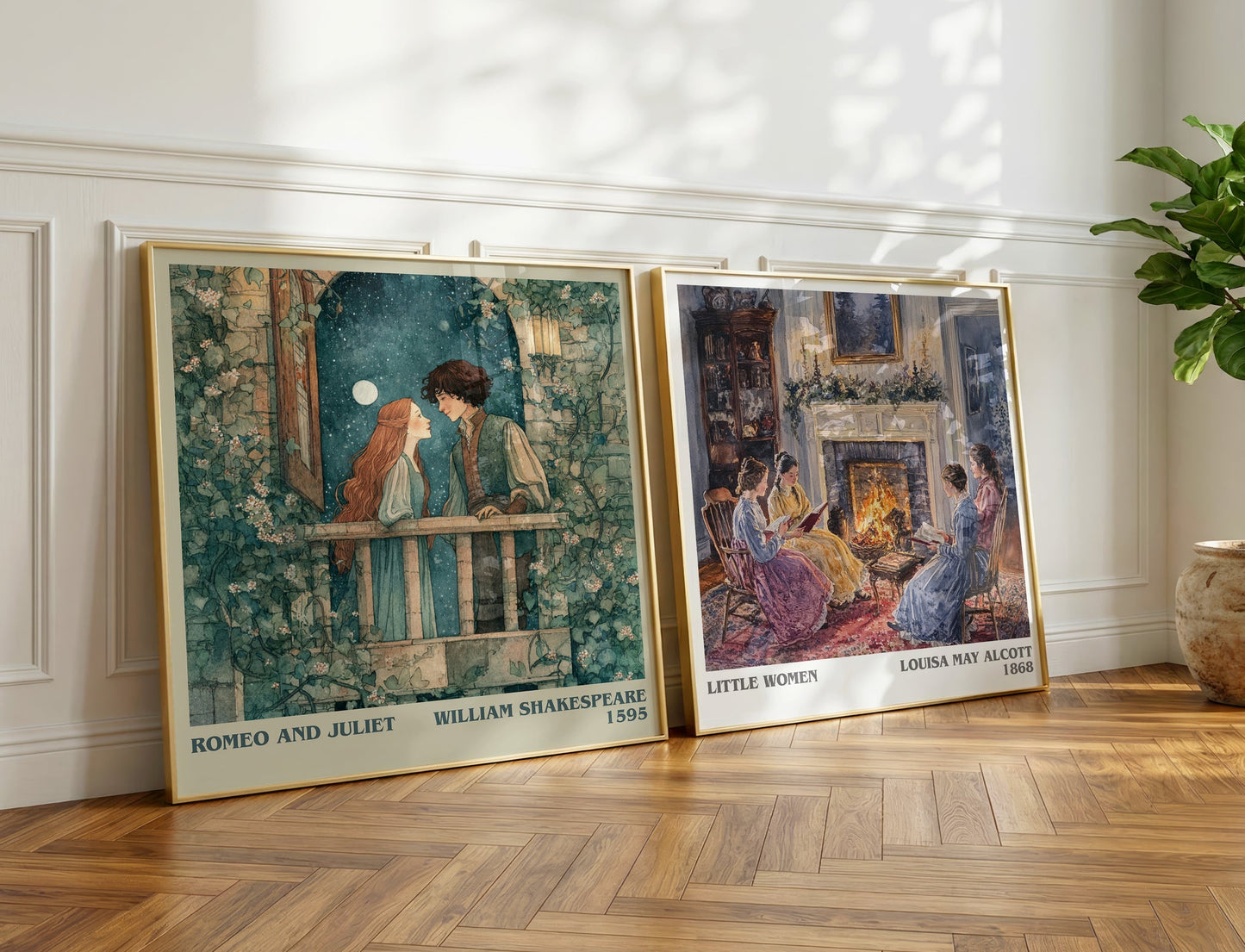 Romeo and Juliet book poster packaging – museum-quality print rolled in protective tube