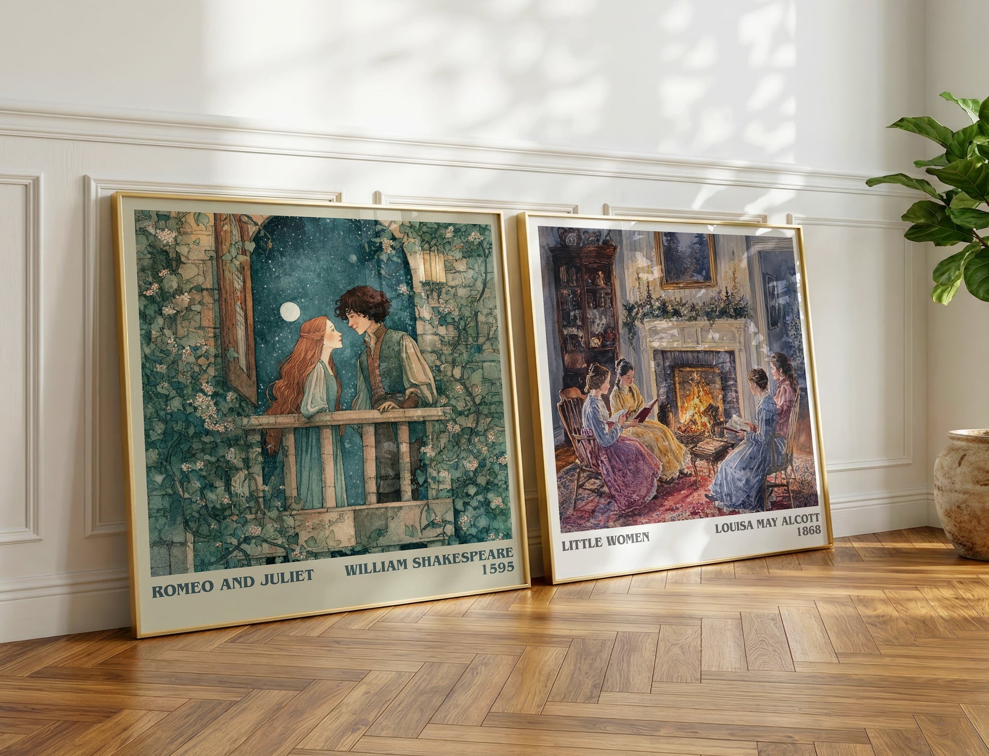 Romeo and Juliet book poster packaging – museum-quality print rolled in protective tube