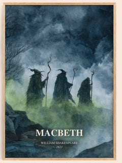 Macbeth Book Watercolour Illustration by William Shakespeare