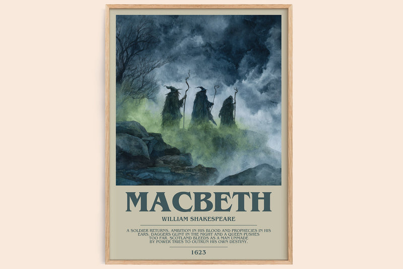 Macbeth Bookish Wall Art by William Shakespeare (Modern style)
