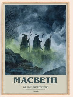 Macbeth Book Cover Poster by William Shakespeare