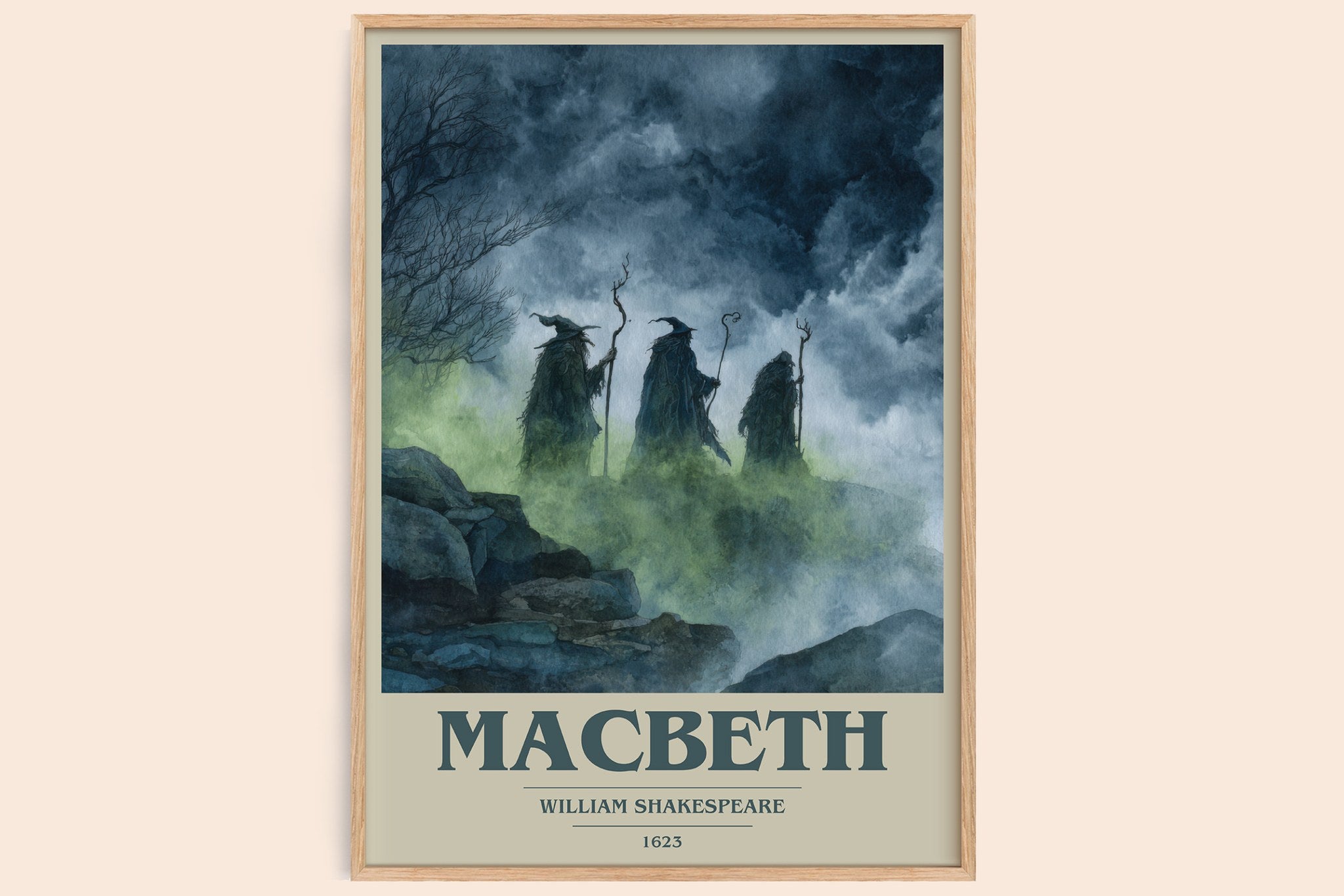 Macbeth Book Cover Poster by William Shakespeare