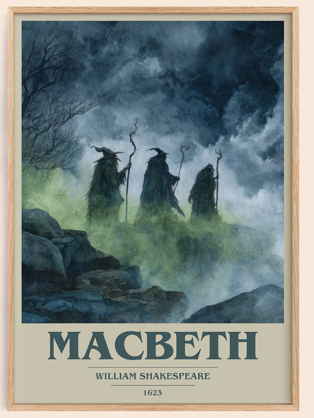 Macbeth Book Cover Poster by William Shakespeare