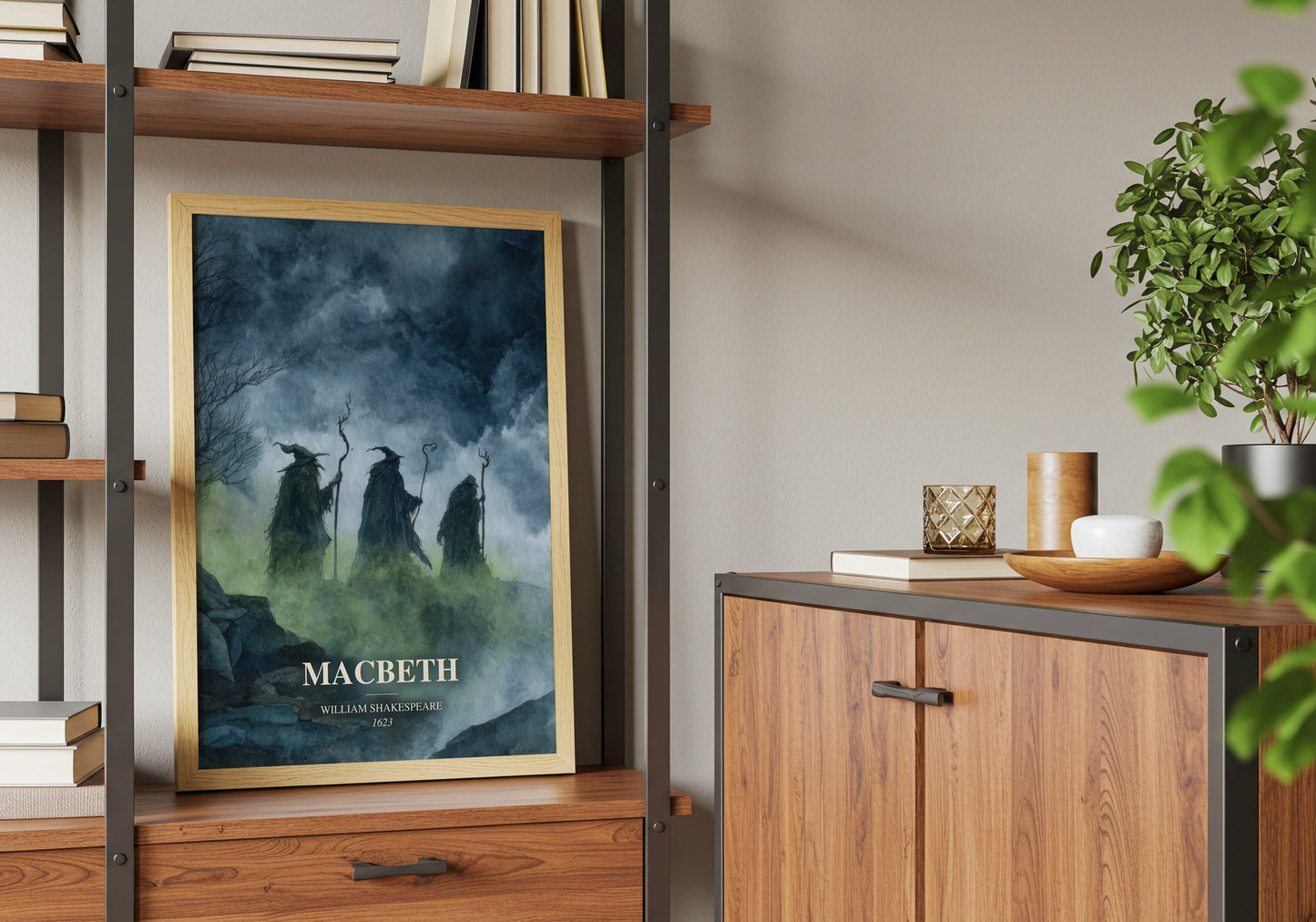 Macbeth book watercolour illustration paper finish options – matte satin gloss