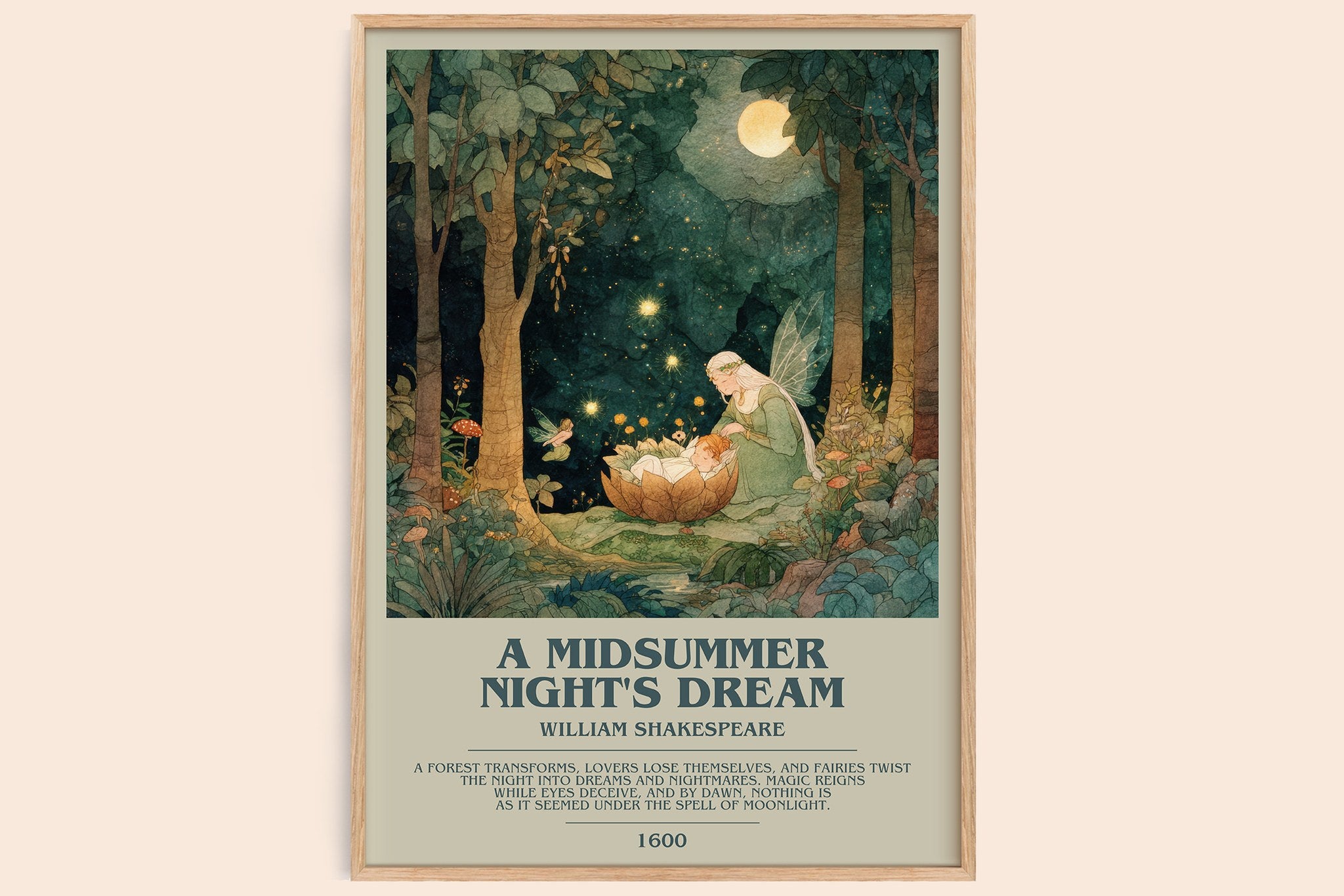 A Midsummer Night's Dream Bookish Wall Art by William Shakespeare