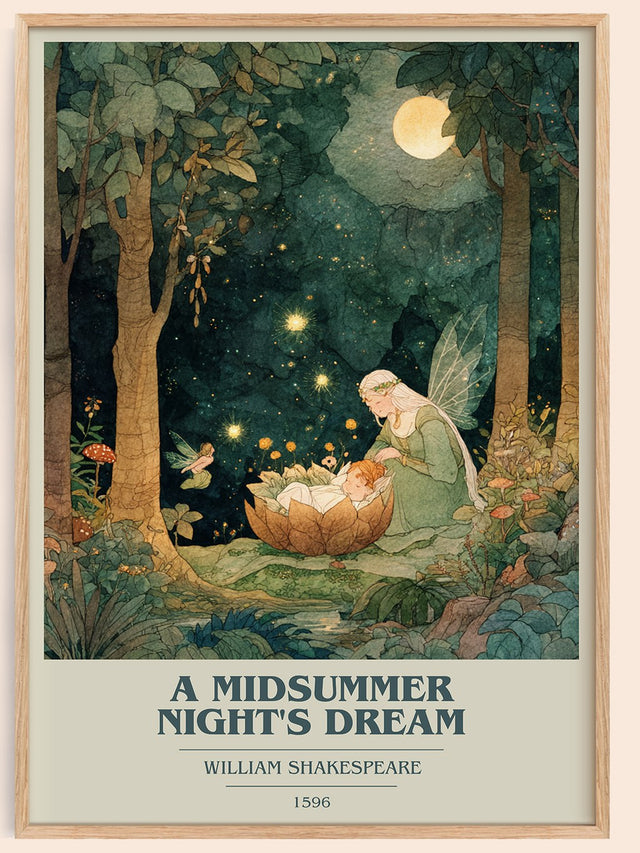 A Midsummer Night's Dream Book Cover Poster by William Shakespeare