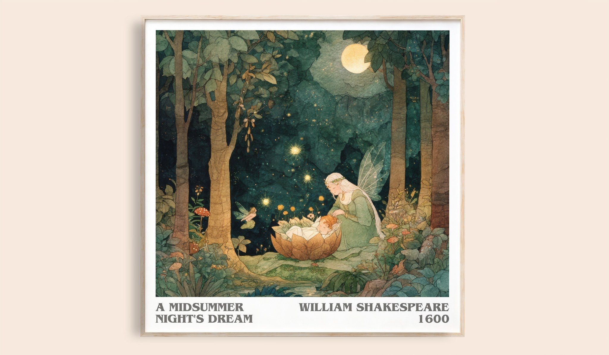 A Midsummer Night's Dream Literary Art Print by William Shakespeare