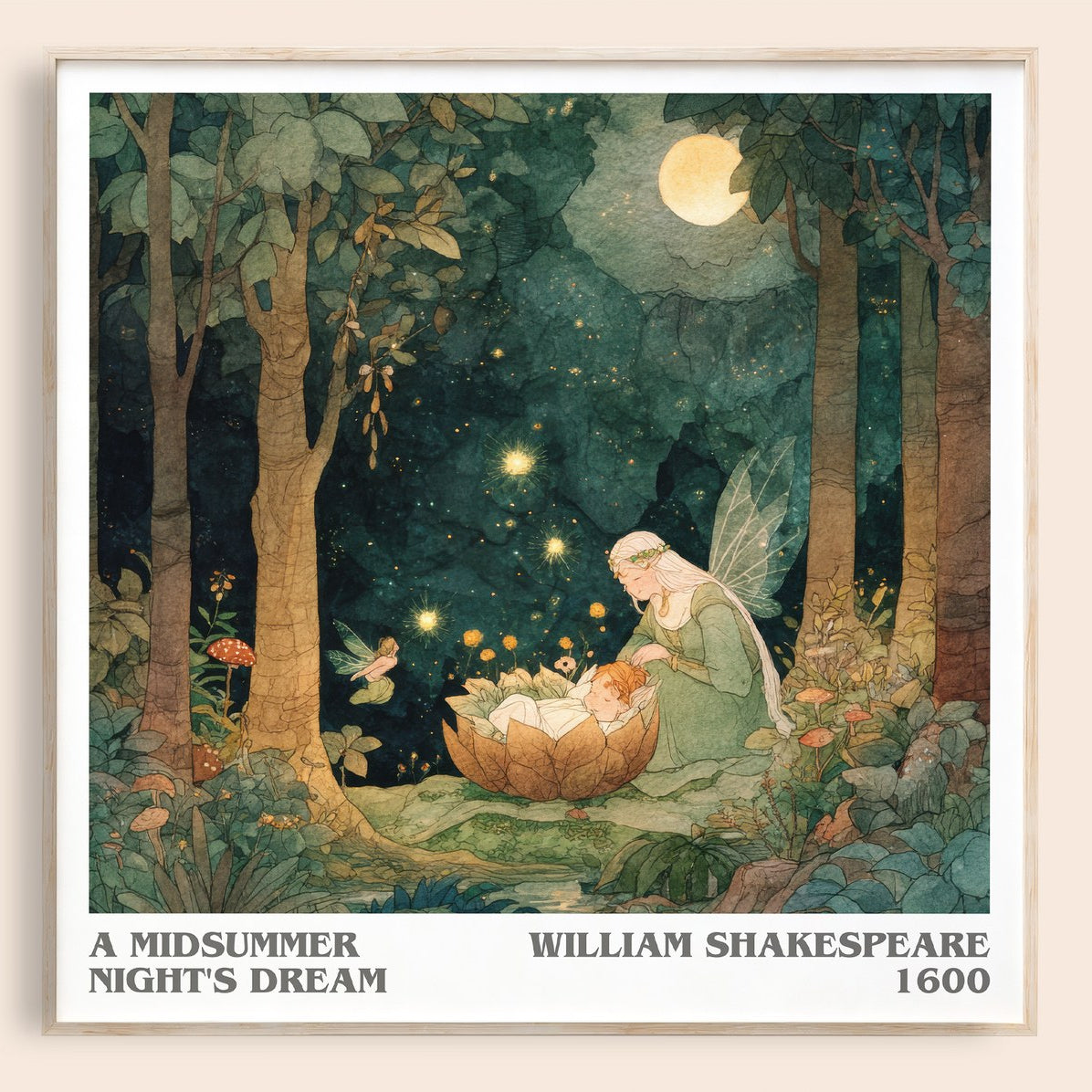 A Midsummer Night's Dream Literary Art Print by William Shakespeare
