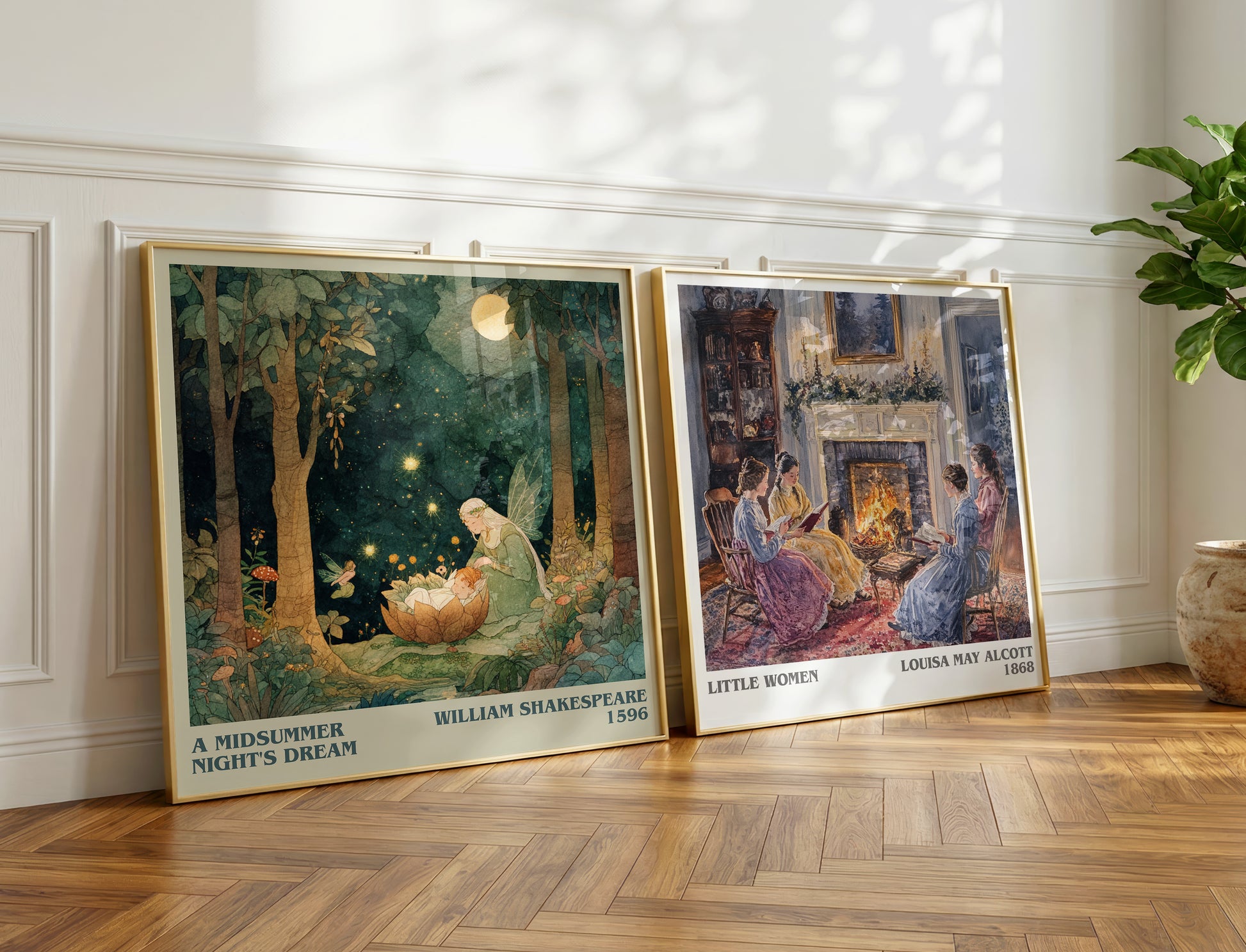 A Midsummer Night's Dream book poster packaging – museum-quality print rolled in protective tube