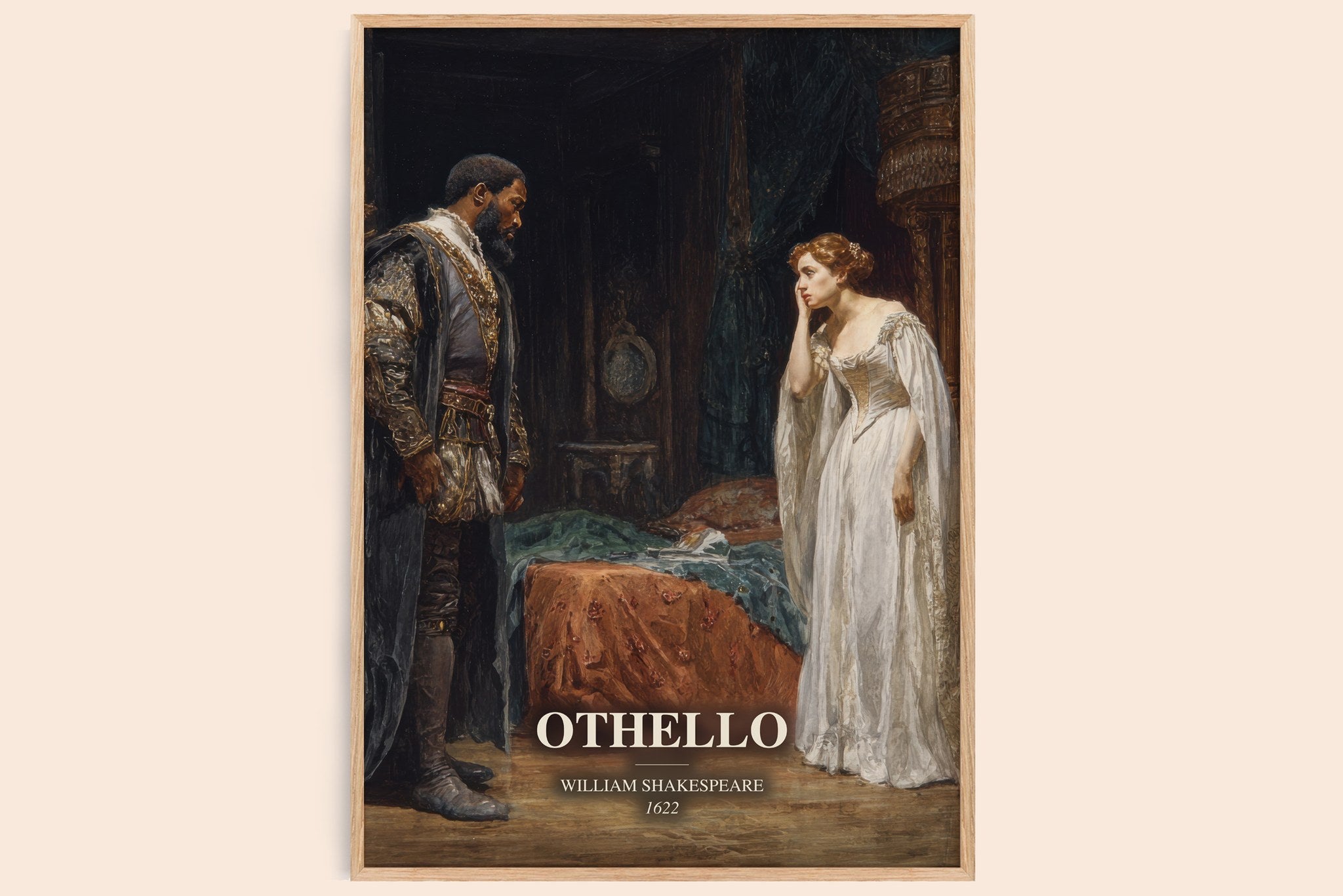 Othello Book Watercolour Illustration by William Shakespeare