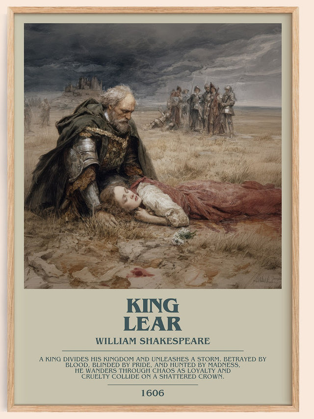 King Lear Bookish Wall Art by William Shakespeare