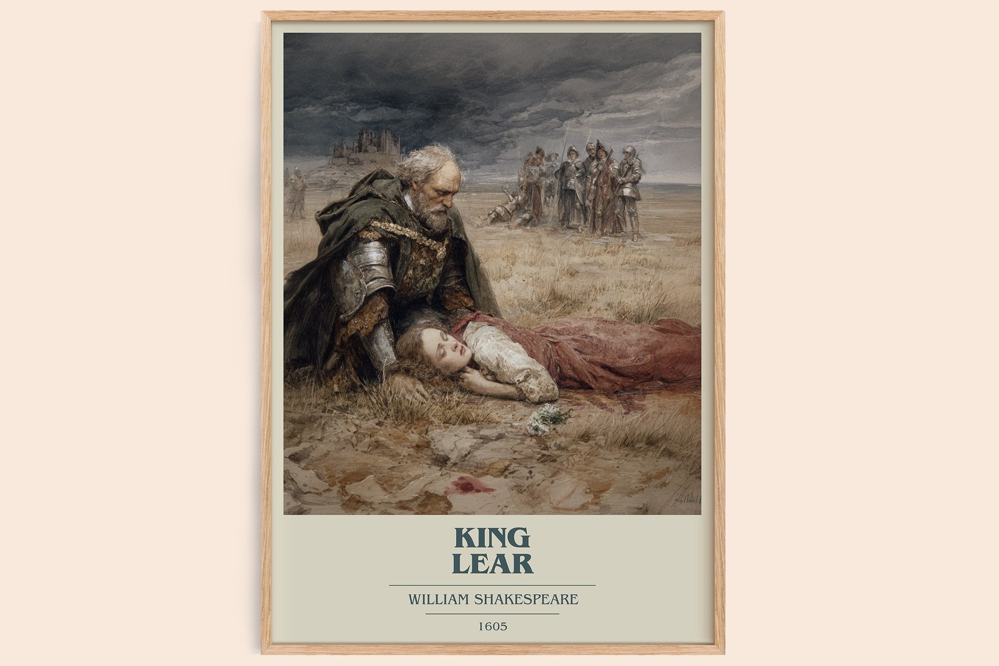 King Lear Book Cover Poster by William Shakespeare