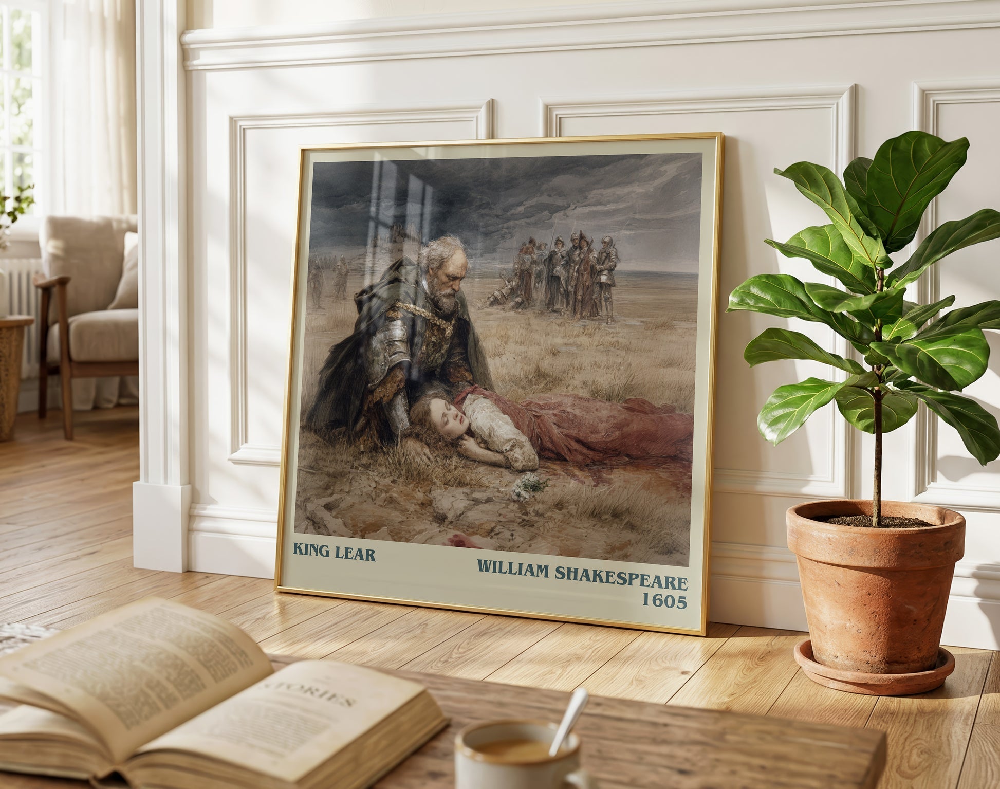 King Lear literary poster paired in gallery wall – literary art prints