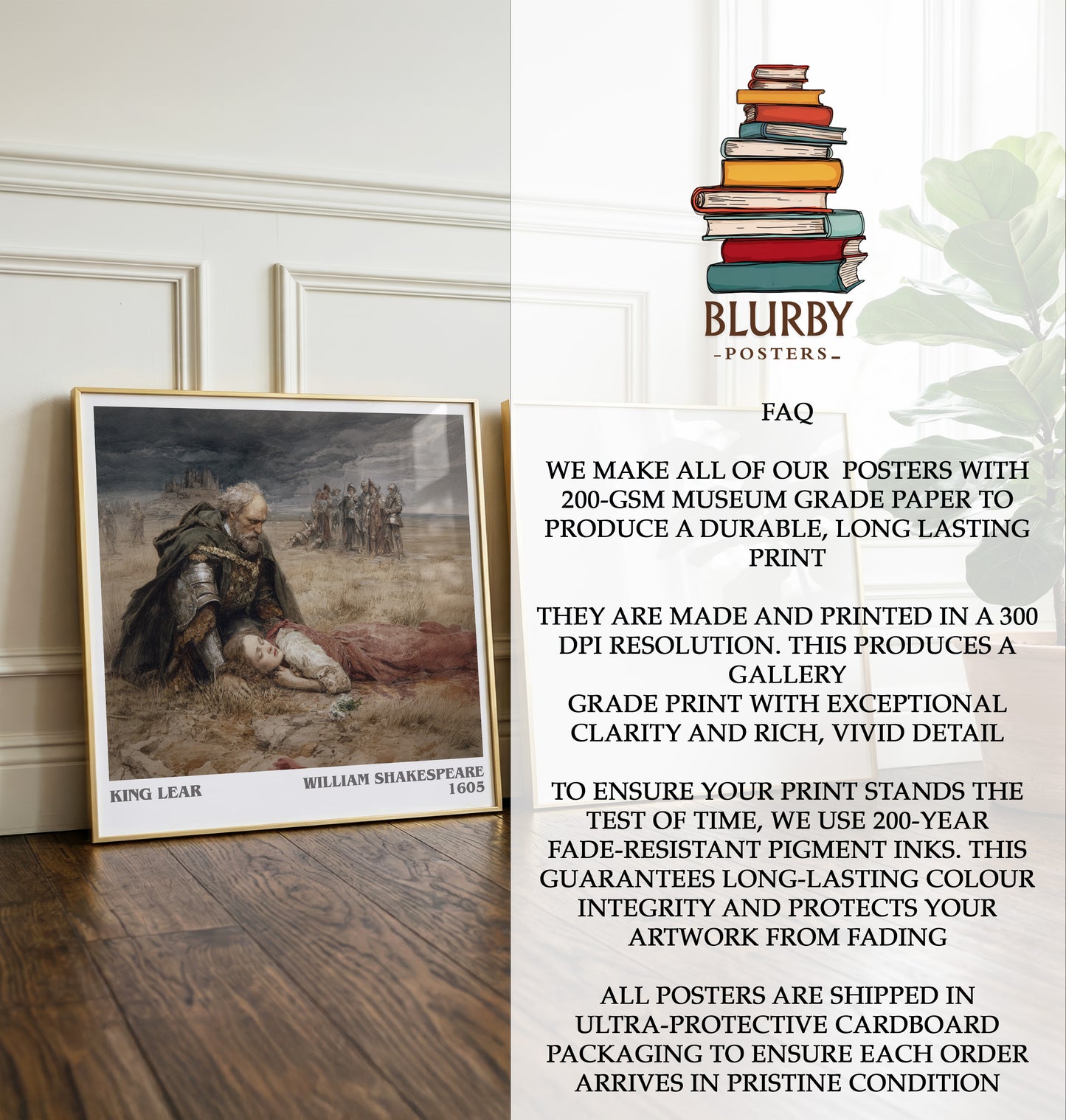 King Lear Literary Art Print by William Shakespeare