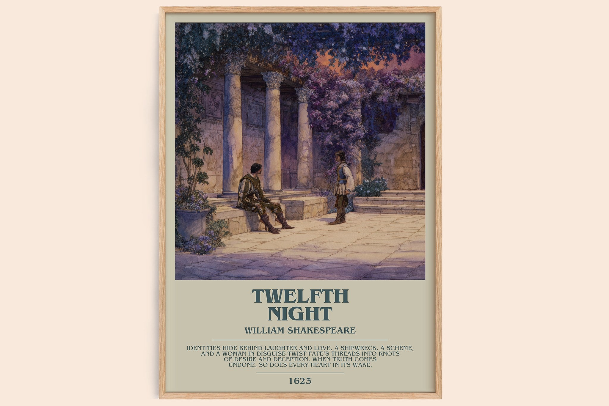 Twelfth Night Bookish Wall Art by William Shakespeare