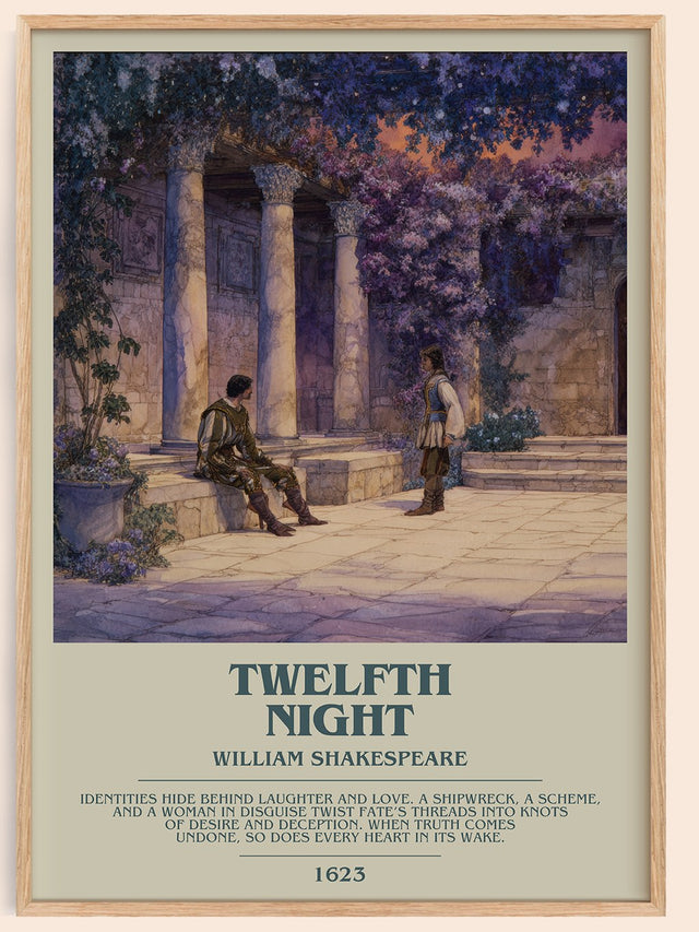Twelfth Night Bookish Wall Art by William Shakespeare