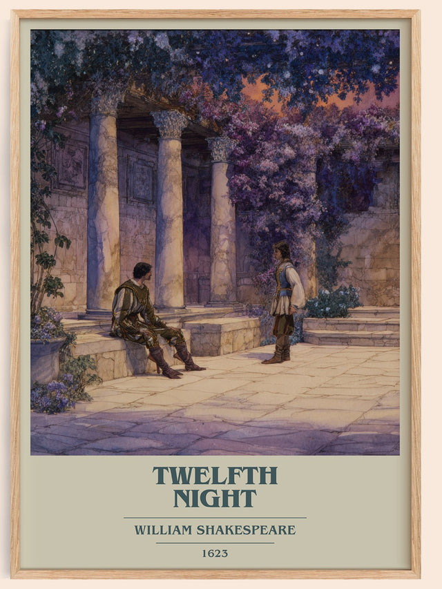 Twelfth Night Book Cover Poster by William Shakespeare