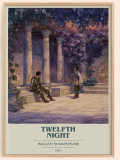 Twelfth Night Book Cover Poster by William Shakespeare