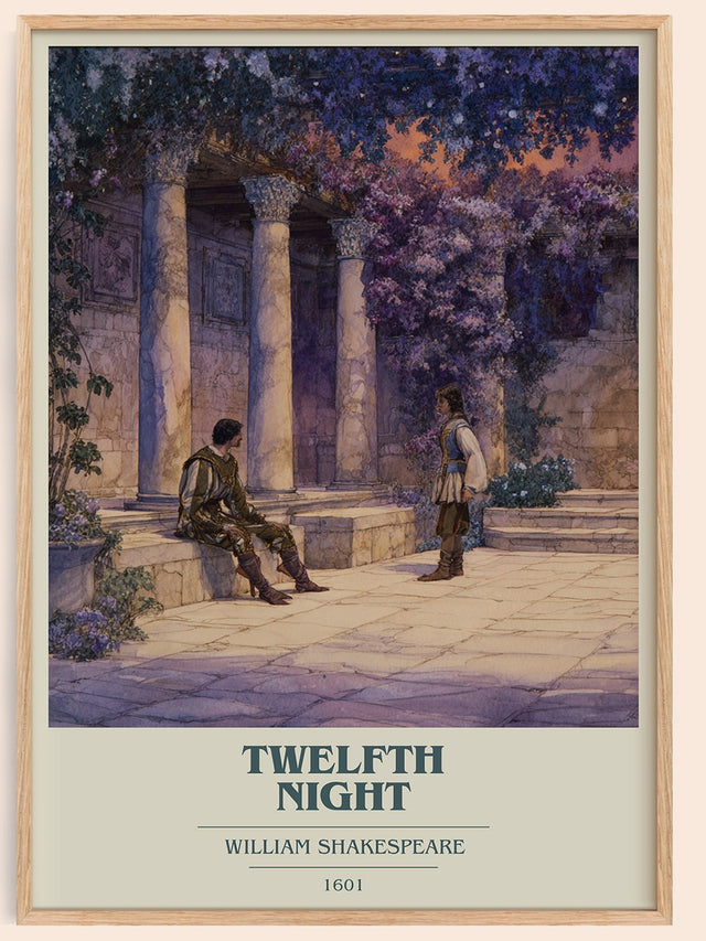 Twelfth Night Book Cover Poster by William Shakespeare