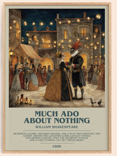 Much Ado about Nothing Bookish Wall Art by William Shakespeare