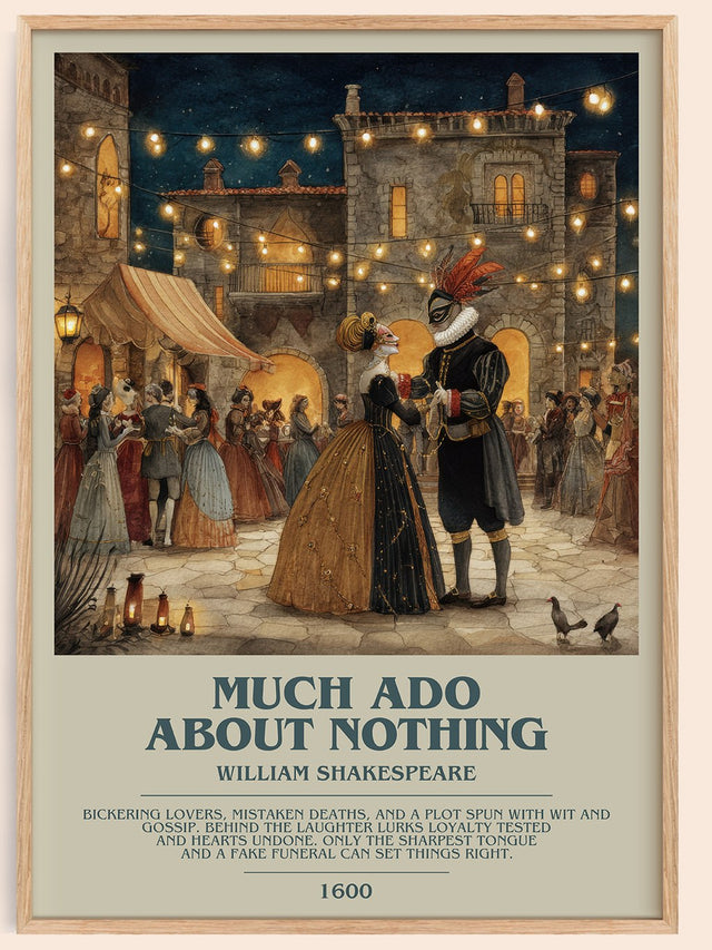 Much Ado about Nothing Bookish Wall Art by William Shakespeare