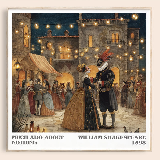 Much Ado about Nothing Literary Art Print by William Shakespeare