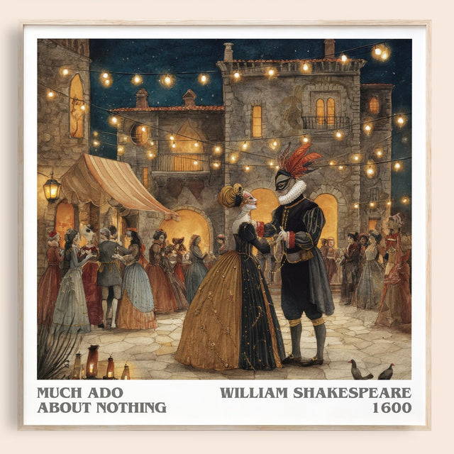 Much Ado about Nothing Literary Art Print by William Shakespeare