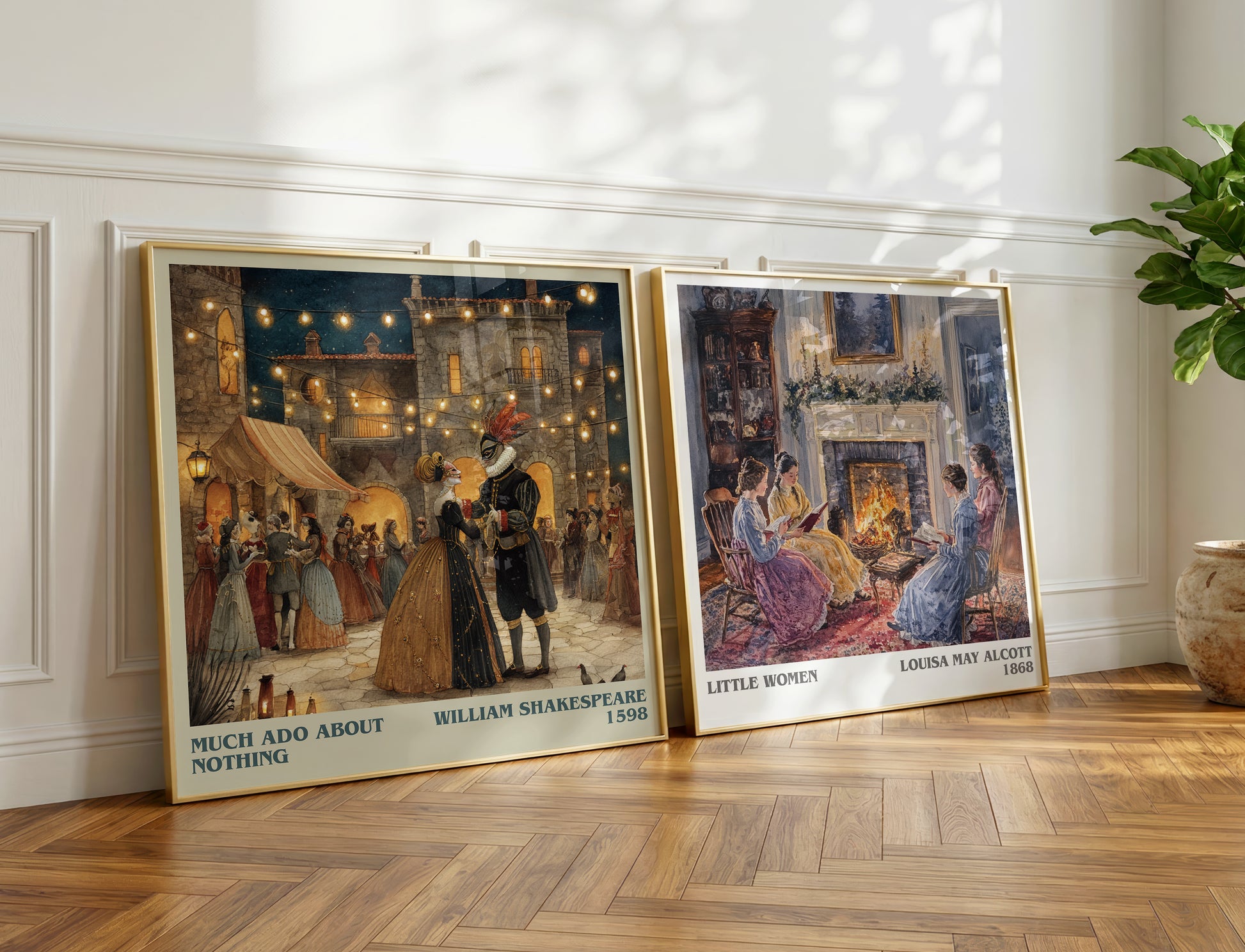 Much Ado about Nothing book poster packaging – museum-quality print rolled in protective tube