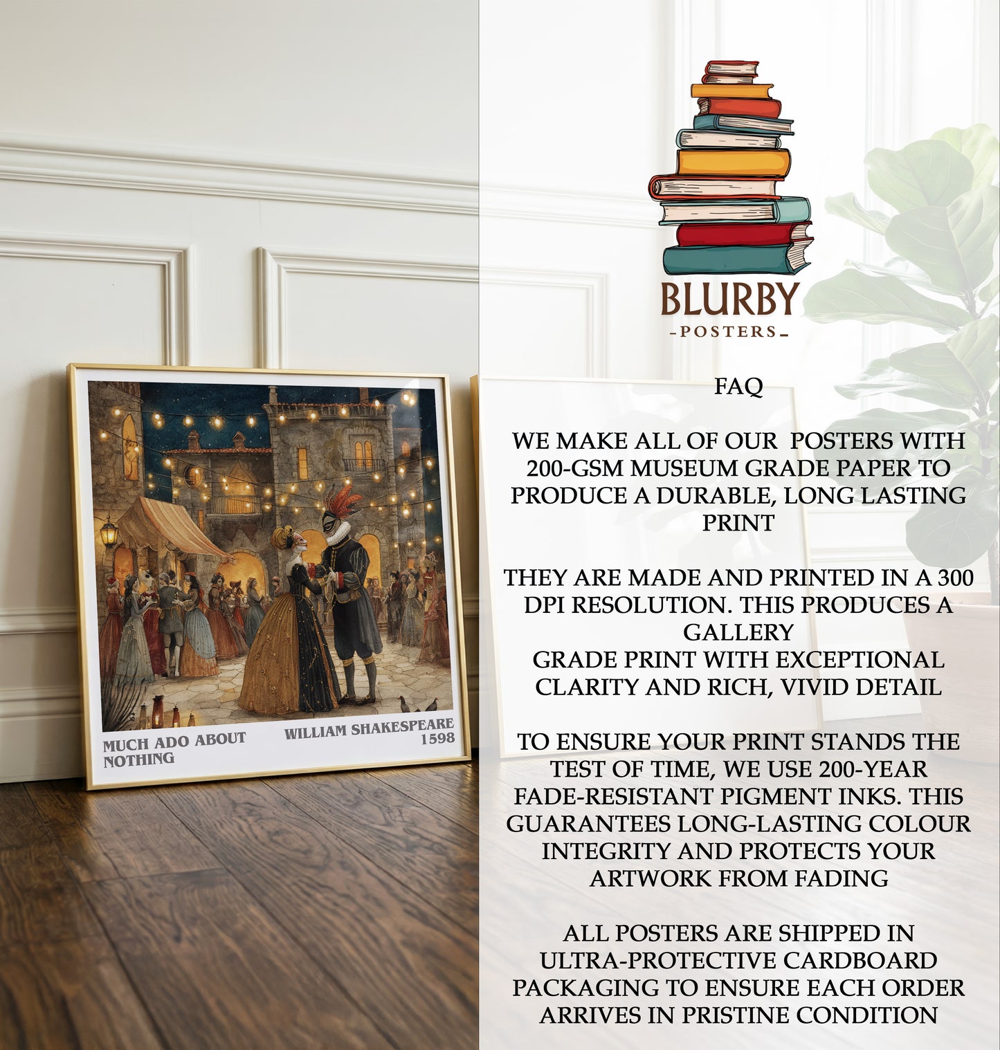 Much Ado about Nothing Literary Art Print by William Shakespeare