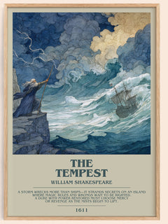 The Tempest Bookish Wall Art by William Shakespeare
