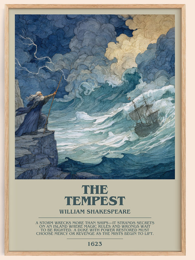 The Tempest Bookish Wall Art by William Shakespeare