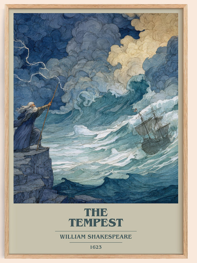 The Tempest Book Cover Poster by William Shakespeare