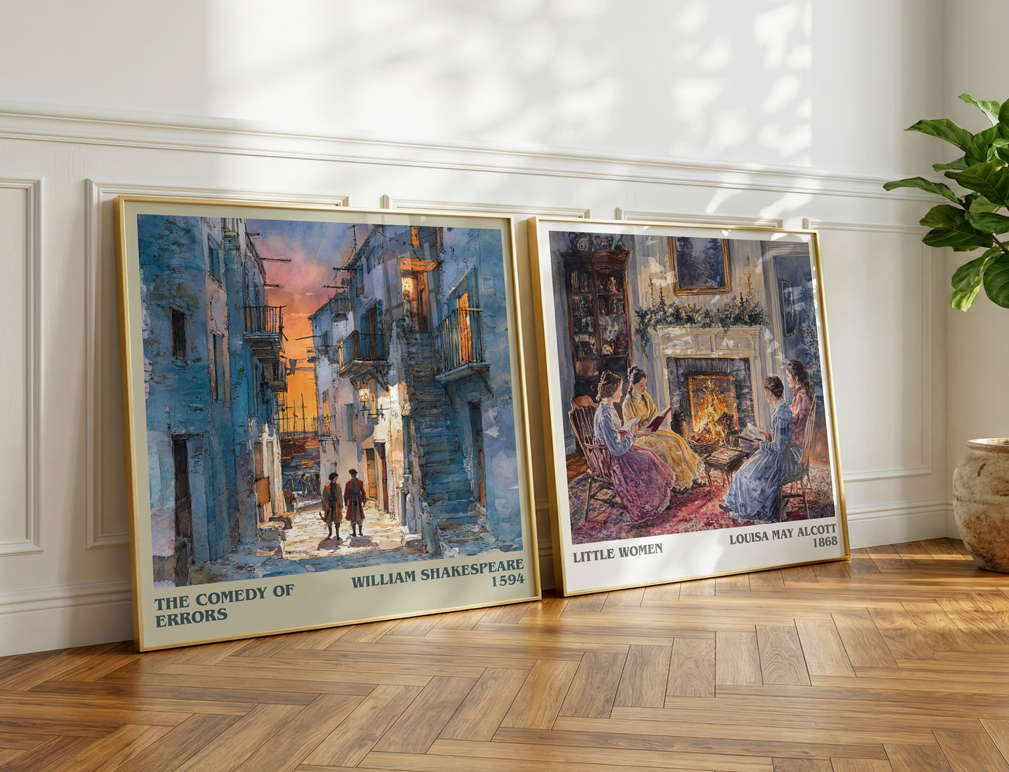 The Comedy of Errors book poster packaging – museum-quality print rolled in protective tube