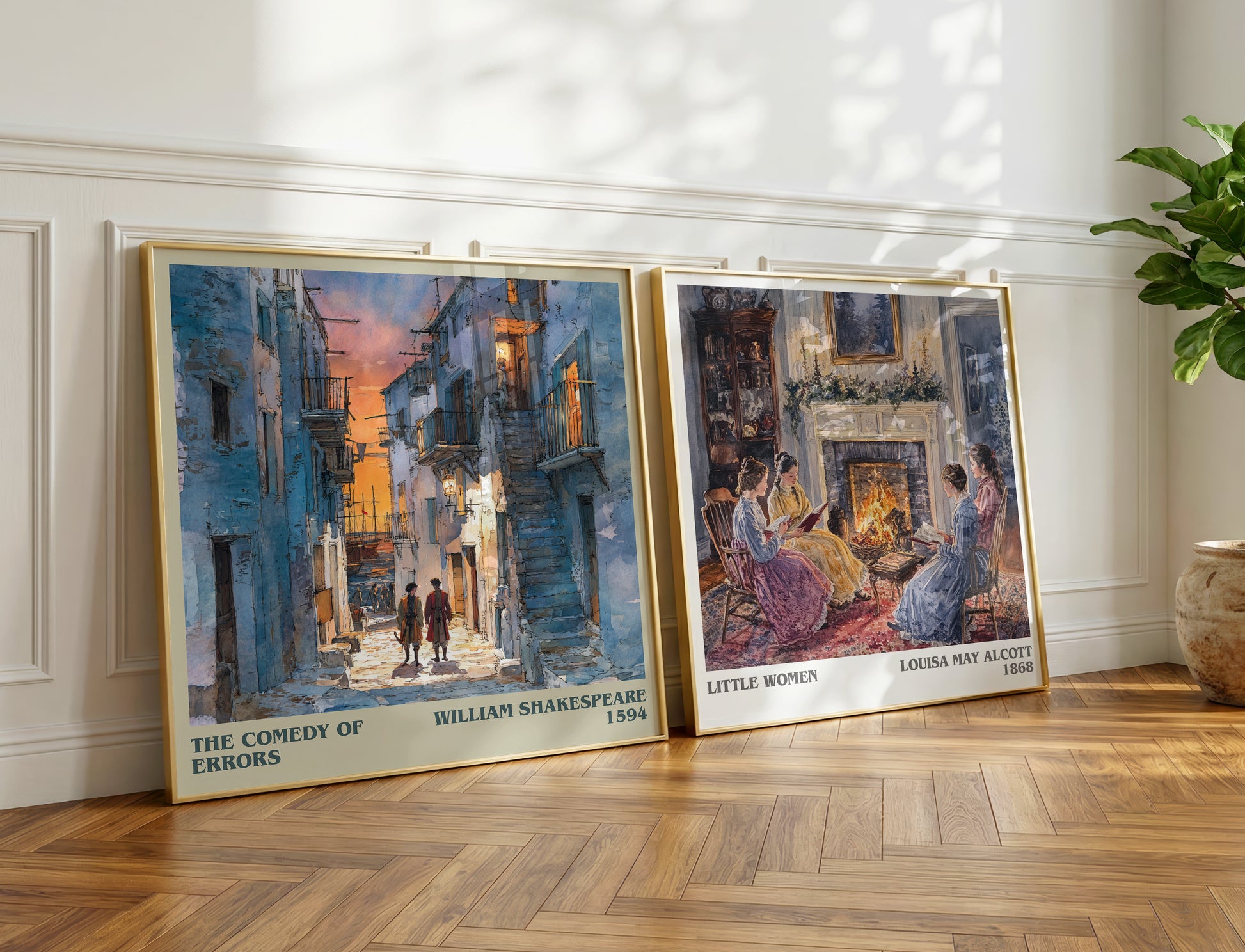 The Comedy of Errors book poster packaging – museum-quality print rolled in protective tube