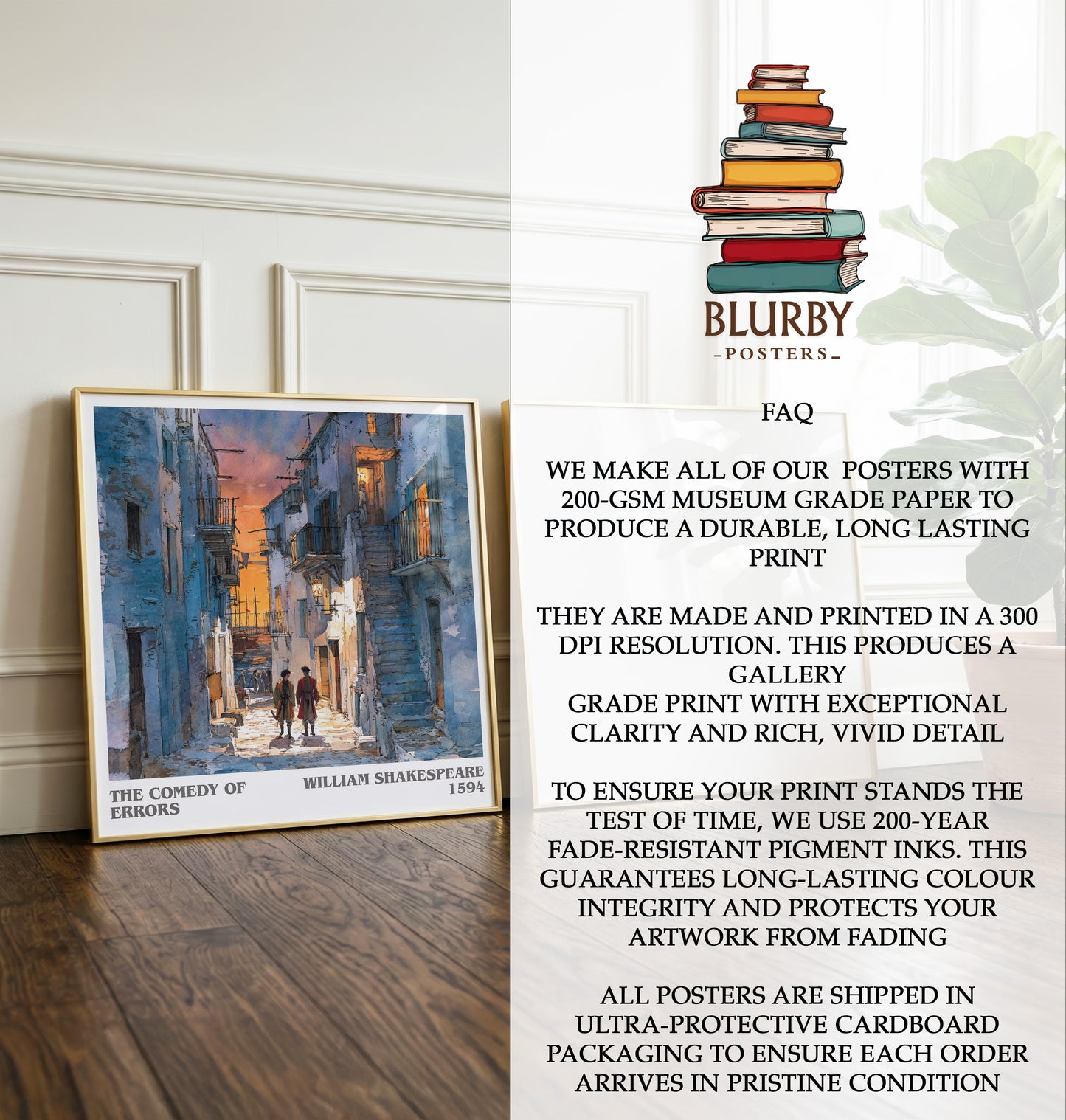 The Comedy of Errors Literary Art Print by William Shakespeare