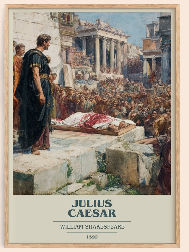 Julius Caesar Book Cover Poster by William Shakespeare