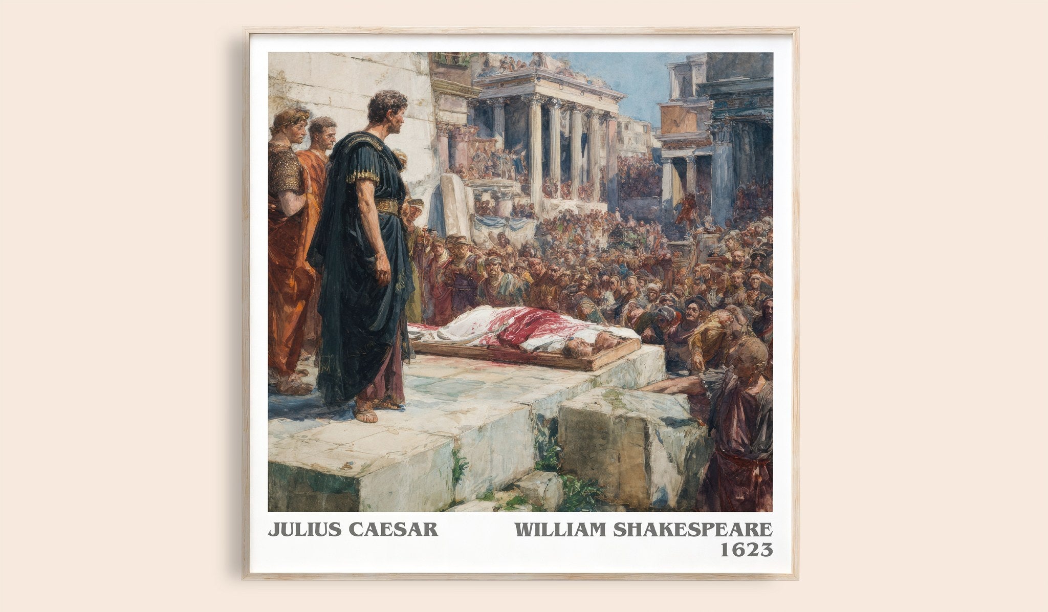 Julius Caesar Literary Art Print by William Shakespeare