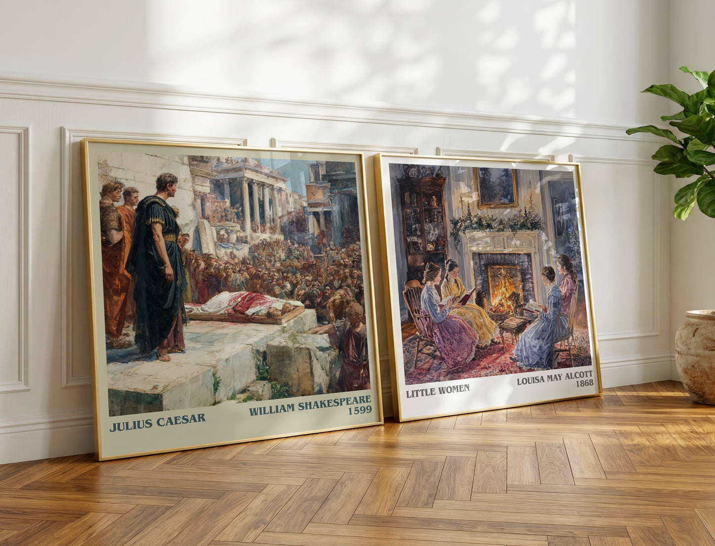 Julius Caesar book poster packaging – museum-quality print rolled in protective tube