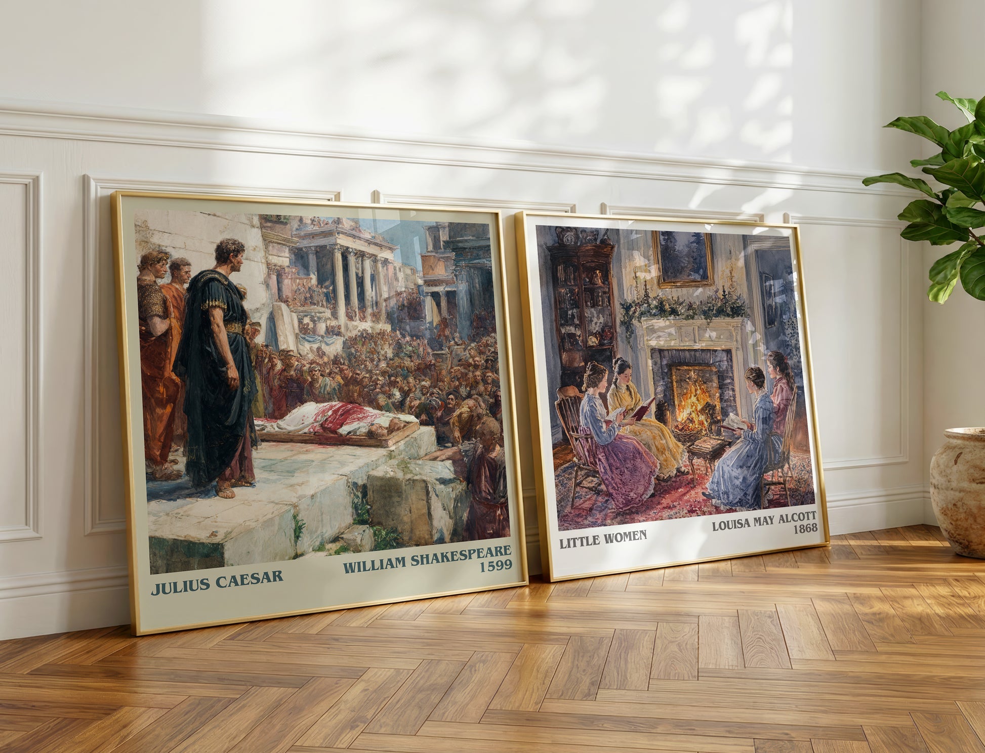 Julius Caesar book poster packaging – museum-quality print rolled in protective tube