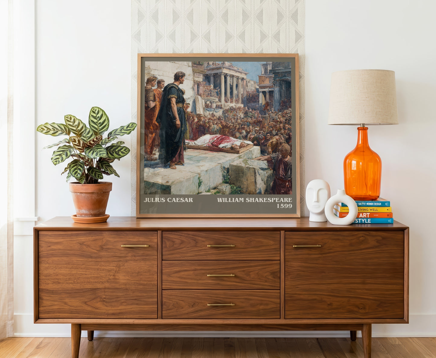 Julius Caesar literary literary print detail – William Shakespeare book art
