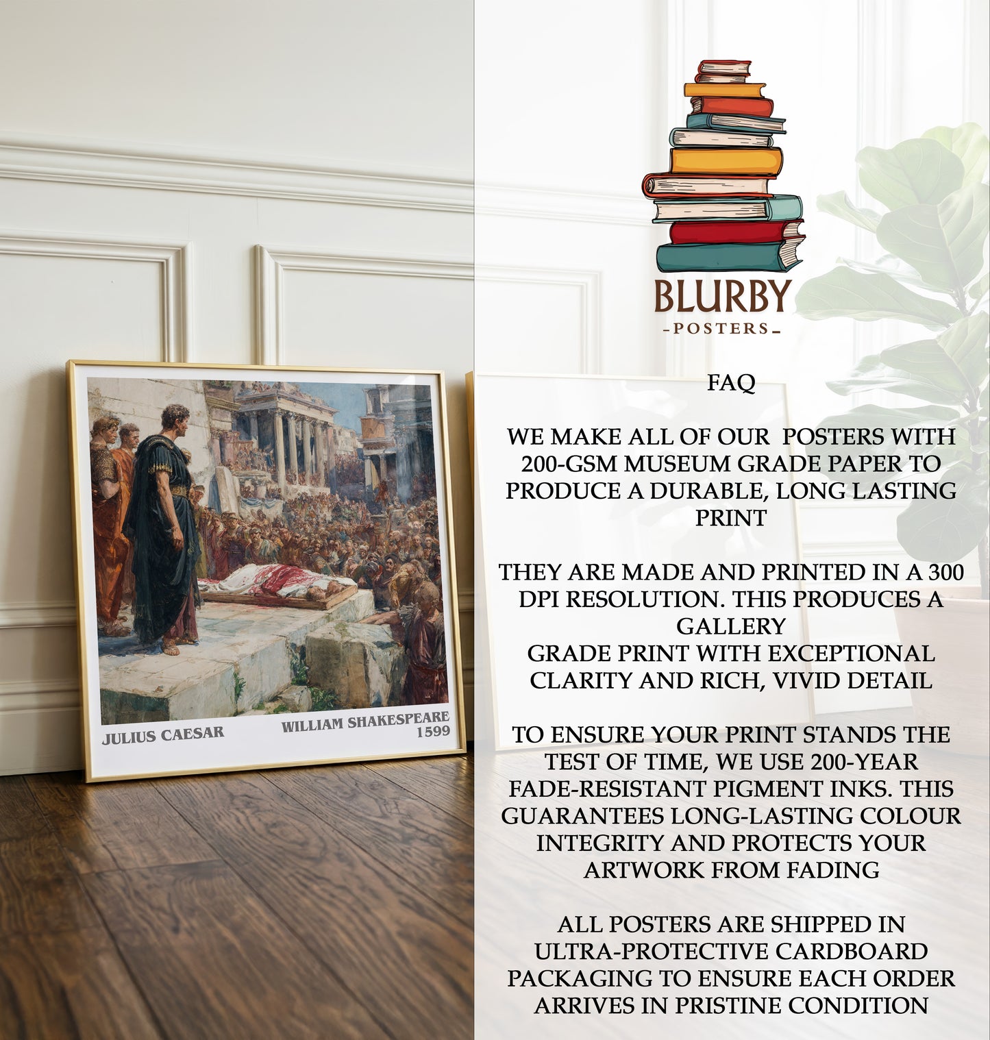 Julius Caesar Literary Art Print by William Shakespeare