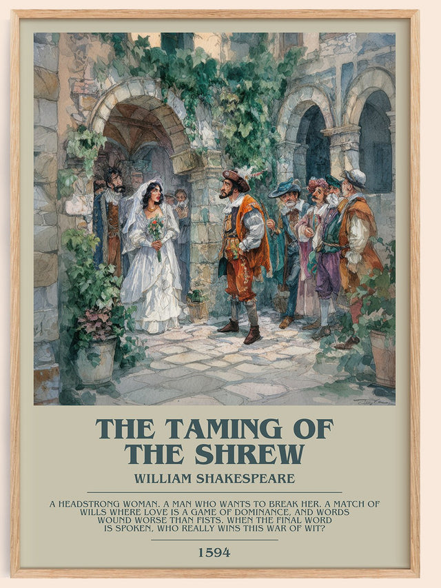 The Taming of the Shrew Bookish Wall Art by William Shakespeare
