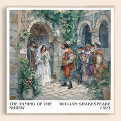 The Taming of the Shrew Literary Art Print by William Shakespeare