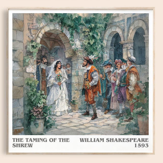 The Taming of the Shrew Literary Art Print by William Shakespeare
